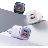 30W USB-C/USB-A HITRI POLNILEC ZA TELEFONE, BEL, (21974825)
