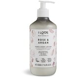 I Love... Cosmetics losjon za roke in telo - Naturals Rose & Argan Hand & Body Lotion | Shoptok.si