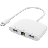 Onten Adapter usb type-c na ethernet rj45 100mbps + usb-a 5gbps + usb-a 480mbps 18cm (otn- uc552d) | Eponuda.com