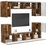  Set TV komoda Zidne 5 pcs Dimljeni hrast Konstruirano drvo | shoptok.hr