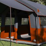  Družinski šotor s streho Siva in oranžna 324 x 255 x 230 cm, (5000091124) | Shoptok.si