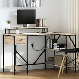 vidaXL Miza sonoma hrast 120 x 79 x 86.5 cm Konstruiran les Cene