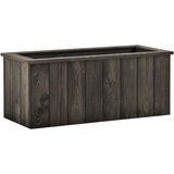vidaXL povišena gredica tamnosiva 74 x 32 x 30 cm od masivne borovine Cijene