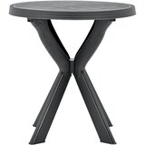 Bistro stol antracit Ø 70 cm plastični | shoptok.hr
