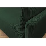 Bobochic Paris Temno zelena raztegljiva sedežna garnitura iz rebrastega žameta 211 cm Marcel – | Shoptok.si