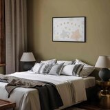  Slika - Fairy-Tale Galaxy - Phases of the Moon in Yellow Tones Among Stars in Beige and Ash Colors with Stardust 120x80 U crnom | shoptok.hr