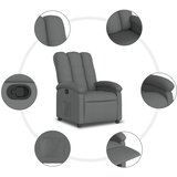  Naslonjač za noge tamnosive tkanine | shoptok.hr