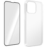 AVIZAR iPhone 14 Pro Max 360° Protection Pack: tanek crn ovitek iz mehkega kaljenega stekla, (20714799) Cene