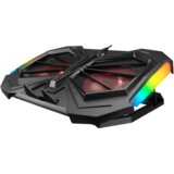 Segment Bilgisayar Postolje za notebook gaming RAMPAGE 15”-17”Addison AD-RC11 SPIDER black, ventilator 2x, USB 2x, RGB Cijene