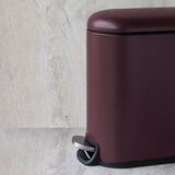 Mette Ditmer Denmark Temno vijoličen kovinski koš za smeti s pedalom 5 l Mini Walther – | Shoptok.si