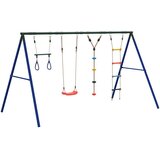 Vanjski set ljuljačke, trapeza, ljestvi i kolutova | shoptok.hr