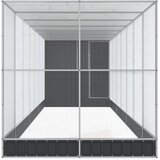  Kavez za ptice s produžetkom srebrni 830x203x216 cm čelični | Eponuda.com