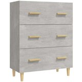 Komoda siva boja betona 70x34x90 cm od konstruiranog drva | shoptok.hr