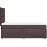  Krevet s oprugama i madracem tamnosmeđi 90 x 190 cm od tkanine | shoptok.hr