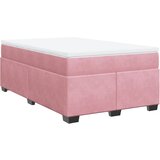 Box spring krevet s madracem ružičasti 120 x 200 cm baršunasti | shoptok.hr