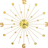  Zidni sat metalni 70 cm zlatni | shoptok.hr