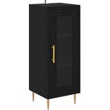  Highboard 2 pcs Crni hrast Stakl | shoptok.hr