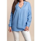 Fenzy Bluza Plus Veličine, Svijetloplava | shoptok.hr