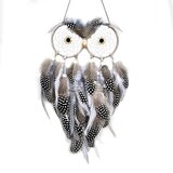 INF Lovilec sanj z modro sovo - siv, boemski dekor za dom, (22104603) | Shoptok.si
