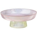 Evviva skleda 30xh12,5cm, roza, zelena, steklo Cene