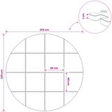  Podloga za bazen 16 kom. Ø 235 cm Kružni EVA pjenasti materijal | shoptok.hr
