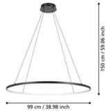 Lesnina XXXL VISEČA LED-SVETILKA PARRUTA //2700-6500 K// | Shoptok.si