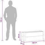  Povišena vrtna gredica Smeđa 100 x 30 x 36 cm | Eponuda.com