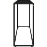  Konzolna mizica črna 120x35x75 cm kaljeno steklo, (20818323) | Shoptok.si