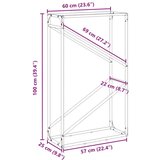  Stalak za drva 60x25x100 cm hladno valjani čelik | shoptok.hr