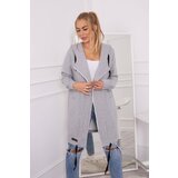 Kesi Insulated raincoat with hood in grey color Cene