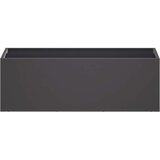  Vrtna saksija 2 kom. Crna 60 x 20 x 20 cm Čelična vrata | shoptok.hr