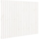 Maison Chic Stensko Posteljno vzglavje - Vzglavna omarica - Nočna omarica belo 140x3x110 cm trdna borovina, (21706774) Cene
