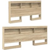 Krevet s policama sonoma hrast 160 x 200 cm Konstruirano drvo | shoptok.hr