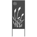  Privatnost u vrtu Crna 50 x 140 cm Hladno valjana čelična | shoptok.hr