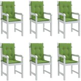 vidaXL Blazina za stol 6 kosov melanž zelena 100x50x4 cm blago | Shoptok.si