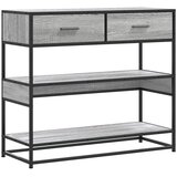  Konzolni stol boja hrasta 90x35x80 cm konstruirano drvo | shoptok.hr