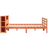  Krevet s regalom za knjige bez madraca 200x200 cm od borovine | shoptok.hr