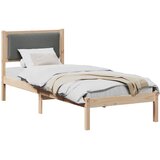  Krevetna konstrukcija Tamno siva 80 x 190 cm Čvrsto borovo drvo | shoptok.hr