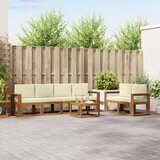  Set vanjskih sofa 7 kom. Prirodna i krem | shoptok.hr