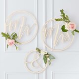 Ginger Ray® drveni obruč mr & mrs | shoptok.hr