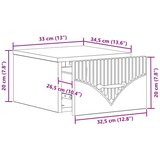  Stenski nočni omarici 2 pcs Sonoma hrast 34,5 x 33 x 20 cm, (5000209397) | Shoptok.si