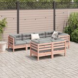 vidaXL 7-dijelni set vrtnih sofa s jastucima masivno drvo duglazije | shoptok.hr