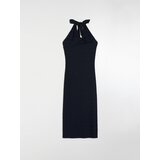 Sinsay Midi haljina s naborima i halter dekolteom | shoptok.hr