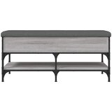  Klupa za cipele siva boja hrasta 102x42x45 cm konstruirano drvo | Eponuda.com