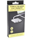 Kettz Adapter konverter Tip C - HDMI/USB 3.0/TIP C TCH-300