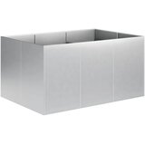  Vrtna saksija Srebrna 120 x 80 x 60 cm Pocinčani čelik - Pocinčani čelik 120 x 80 x 60 cm | shoptok.hr