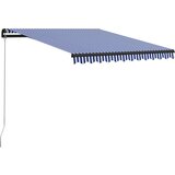  Tenda na ručno uvlačenje 350 x 250 cm plavo-bijela Cijene