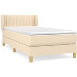 Maison Chic Box spring postelja - Vzmetna postelja z vzmetnico krem 80x200 cm blago SL13836, (21883810) Cene