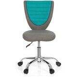 MID.YOU Mladinski Vrtljiv Stol Kiddy Comfort, Siva, Turkizna | Shoptok.si