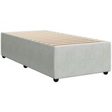 Box spring krevet s madracem svjetlosivi 80 x 200 cm baršunasti | shoptok.hr